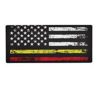 Tappetino per mouse multifunzione con bandiera degli Stati Uniti d'America con blu rosso Usa grande per desktop grande tappetino per mouse da gioco non lavabile 80 x 30 cm