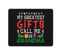 Tappetino Per Mouse My Greatest Gifts Call Me Grandma Merry Christmas Tappetino Mouse Gaming Con Base In Gomma Antiscivolo Protezione Scrivania Da Ufficio Pulire Tappetino Per Tastiera Per Pc