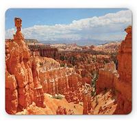 Tappetino per Mouse National Park Arches Bryce Canyon Utah Geographical Imagery Sunset Point Tappetino Mouse Gaming Confortevole Mousepad Forma Rettangolare, per Ufficio, Laptop, 25x30cm