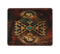 Tappetino per Mouse Native Southwest American Aztec Navajo Tappetino Mouse Gaming con Base in Gomma Antiscivolo Desk Mat Confortevole Tappetino per Mouse da Gioco per Gaming Ufficio Mac 25X30Cm