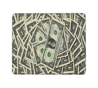 Tappetino per Mouse New One Hundred Dollar Money American Pattern Mouse Mat Pulire Mousepad con Bordi Cuciti Protezione Scrivania da Ufficio per Gaming Computer Portatile Pc 25X30Cm