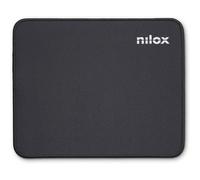 Nilox Tappetino mouse Base antiscivolo, tessuto di alta qualità, ideale per gaming e ufficio - Nero