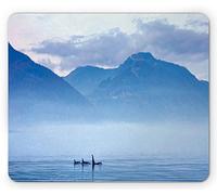 Tappetino per Mouse Orca Seascape Photo with Killer Whales Vancouver Island Tappetino Mouse Gaming Portatile Mousepad Forma Rettangolare, per Casa, Computer, Laptop, 25x30cm