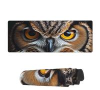 Tappetino Per Mouse Owl Cute Head Close Tappetino Mouse Gaming Lavabile Sottomano, Per Ufficio, Scrivania, Gaming Mouse, 80x30cm