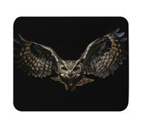 Tappetino per Mouse Owl Flies On A Dark Background Desk Mat Multifunzione Mouse Mat Waterproof Tappetino Scrivania per Computer Portatile Ufficio Pc 25X30Cm