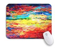 Tappetino Per Mouse Paint Artists Palette Abstract Pattern Craft Painter Mousepad Forma Rettangolare Antipolvere Tappetino Per Il Mouse Antiscivolo, Per Gioco, Scrivania, 25 x 30cm