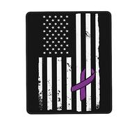 Tappetino per Mouse Pancreatic Cancer Awareness Flag Tappetino Mouse Gaming Impermeabile Confortevole Mousepad Forma Rettangolare, per Computer, Scrivania, Casa, 25x30cm