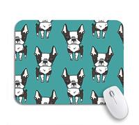Tappetino Per Mouse Pattern Cute Terrier Dogs Cartoon Black And White Tappetino Mouse Gaming Personalizzato Lavabile Tappetino Mouse Pad, Per Computer, Laptop, 25 x 30cm