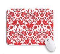 Tappetino Per Mouse Pattern Kalocsai Red Flower Emrboidery Hungarian Folk Folklore Europe Tappetino Per Il Mouse Antiscivolo Lavabile Tappetini Mouse, Per Computer, Gioco, 25 x 30cm