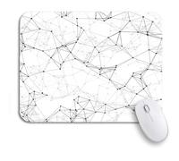 Tappetino per Mouse Pattern Science 3D Dna Structure Chemistry Atom Network Tappetino Mouse Pad Portatile Impermeabile Tappetino Mouse Piccolo, per Gaming Mouse, Scrivania, 25 x 30cm
