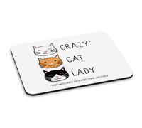 Tappetino Per Mouse PC Crazy Cat Lady - Gattino Divertente Animale Tabby