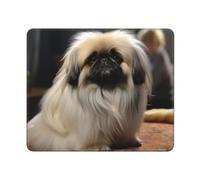 Tappetino per Mouse Pekingese Dog Confortevole Mouse Mat Antiscivolo Accessori Gaming per Computer Sensori da Gioco Ufficio 10X12In