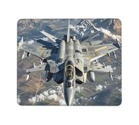 Tappetino per mouse per computer, con base in gomma antiscivolo, motivo: aerei da combattimento, lavabile, tappetino per mouse portatile, per ufficio, casa, 21,1 x 26,2 cm