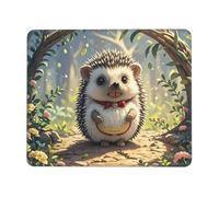 Tappetino per mouse per computer con base in gomma antiscivolo, tappetino per mouse lavabile, tappetino per mouse portatile, ufficio, casa, 20,1 x 24,1 cm