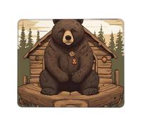 Tappetino per mouse per computer con base in gomma antiscivolo, tappetino per mouse rustico, lavabile, tappetino per mouse da gioco, portatile, per ufficio, casa, 25,4 x 30,5 cm