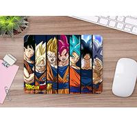 Tappetino per mouse per computer Dragon Ball Super Fases di Goku prodotto ufficiale ToEI Animation PVC | 28 x 21 cm | Prodotti originali | Moquette PVC | Pavimento vinilico | Decorazione della casa