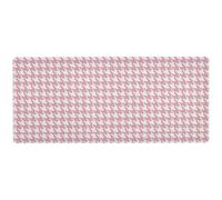 Tappetino per mouse per computer portatile con motivo a pied de poule bianco pesca classico 80 x 30 cm