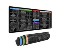 Tappetino per mouse per computer, ufficio, Power Point, Excel, Word, tasti di scelta rapida, tastiera da gioco, tappetino per mouse, grande ed esteso, bordo cucito, suola in gomma per casa e ufficio