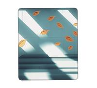 Tappetino per mouse personalizzato con il vento che soffia sulle foglie, design unico per giochi e ufficio, stampa a colori, base in gomma antiscivolo, perfetto per computer portatili e scrivanie