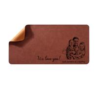 Tappetino per mouse personalizzato con ritratto artistico per papà e marito, tappetino per mouse personalizzato unico tappetino da scrivania personalizzato regali con nome e testo personalizzati