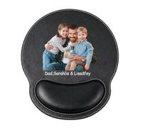 Tappetino per mouse personalizzato con supporto per il polso Regali con nome personalizzato Tappetino per mouse unico personalizzato ritratto per papà marito Tappetino per mouse personalizzato