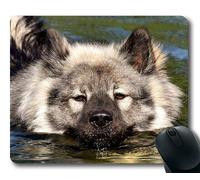 Tappetino per mouse personalizzato, Cute Dogs, Eurasians Swim Dog Race Cane Breed Pet Fur Carino, cani Tappetino per mouse da gioco