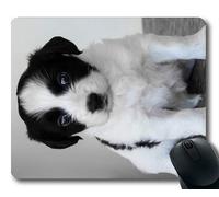 Tappetino per mouse personalizzato, Cute Dogs, Puppy Dog Pet Simpatico Baby Animal Sweet Adorable, cani Tappetino per mouse da gioco