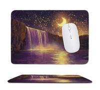 Tappetino per Mouse Piccolo 25 x 20 cm, Gaming Mouse Pad Ponte Grotto Flusso, con Fondo in Gomma Antiscivolo, per Mouse Senza Fili, Laptop, Ufficio Casa, Lavabile, Arrotolabile, Regalo per Uomo it-825