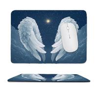 Tappetino per mouse piccolo 30 x 25 cm - Ala degli Angeli Tappetino per mouse da gioco, per Computer con Base in Gomma Antiscivolo, Scorrimento Facile, Impermeabile, Materiali Durevoli, Portatile L809