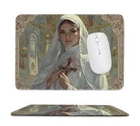 Tappetino per mouse piccolo 34 x 28 cm - Croce delle suore Tappetino per mouse da gioco, per Computer con Base in Gomma Antiscivolo, Scorrimento Facile, Impermeabile, Materiali Durevoli L-877