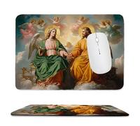 Tappetino per mouse piccolo 34 x 28 cm - la Madonna di Gesù Tappetino per mouse da gioco, per Computer con Base in Gomma Antiscivolo, Scorrimento Facile, Impermeabile, Materiali Durevoli L-902