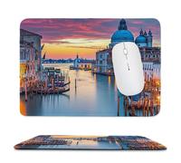 Tappetino per Mouse Piccolo 50 x 25 cm, Gaming Mouse Pad Città dell'acqua di Venezia, con Fondo in Gomma Antiscivolo, per Mouse Senza Fili, Laptop, Ufficio Casa, Lavabile, Regalo per Uomo it-1004