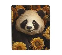 Tappetino per mouse piccolo con simpatico animale e girasole, 8,3 x 10,3 pollici, tappetino per mouse da gioco ultra-liscio, base in gomma antiscivolo, tappetino per mouse impermeabile per scrivania