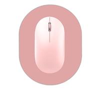 Tappetino per mouse piccolo, portatile, impermeabile, con fondo in gomma antiscivolo, adatto per mouse wireless, vassoio per tastiera per laptop per uomini e donne, ufficio, viaggi, rosa, 14 x 19 cm
