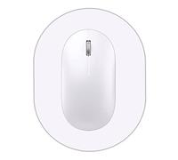 Tappetino per mouse piccolo, portatile, impermeabile e antiscivolo, con fondo in gomma, unisex, mouse wireless, vassoio per tastiera per laptop, ufficio, viaggi, bianco, 14 x 19 cm