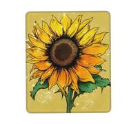 Tappetino per mouse piccolo Shine Like A Sunflower 7,9 x 9,5 pollici, tappetino per mouse da gioco ultra liscio, base in gomma antiscivolo, tappetino per mouse impermeabile per scrivania, laptop, PC