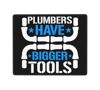Tappetino Per Mouse Plumbers Have Bigger Tools Mouse Mat Una Presa Stabile Su Superfici Lisce Protezione Scrivania Da Ufficio Con Bordi Cuciti Tappetino Per Tastiera Per Gaming Ufficio 25X30Cm