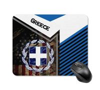 Tappetino per mouse portatile con bandiera americana della Grecia e base antiscivolo per computer portatile, ufficio e casa