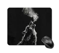 Tappetino per mouse portatile con base antiscivolo Howling Wolf Chill per computer, laptop, ufficio, casa e viaggi