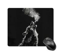 Tappetino per mouse portatile con base antiscivolo Howling Wolf Chill per computer, laptop, ufficio, casa e viaggi
