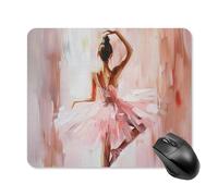 Tappetino per mouse portatile con base antiscivolo, motivo: donna che balla, per computer portatile, ufficio, casa