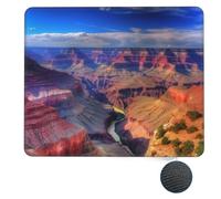 Tappetino per mouse quadrato Beauty Grand Canyon Base in gomma antiscivolo 7 x 8,6 pollici per mouse wireless Accessori per scrivania da ufficio