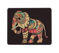 Tappetino per mouse quadrato, bellissimo elefante, con base in gomma, tappetino per mouse senza fili, antiscivolo, per laptop, accessori da scrivania, tappetino per mouse da gioco, 17,8 x 21,8 cm