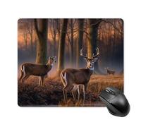 Tappetino per mouse quadrato con animali selvatici della natura, tappetino per mouse portatile con base in gomma antiscivolo, 18 x 22 cm, ultra sottile, per computer, laptop, accessori da scrivania da