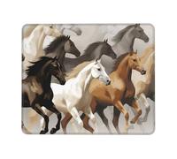 Tappetino per mouse quadrato con base in gomma antiscivolo, 20,1 x 24,1 cm, con bordo cucito, grazioso tappetino per mouse da gioco, per computer, laptop, casa, ufficio