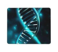 Tappetino per mouse quadrato con base in gomma antiscivolo, 25,4 x 30,5 cm, con bordo cucito, scienza genetica, tappetino per mouse da gioco, per computer, laptop, casa, ufficio