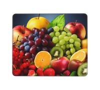 Tappetino per mouse quadrato con bordi cuciti, con base antiscivolo, tappetino per mouse da gioco, grande, lavabile, per casa e ufficio, 21,1 x 26,2 cm