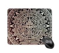 Tappetino per mouse quadrato con calendario Maya Fine del mondo, tappetino per mouse portatile con base in gomma antiscivolo, 20 x 25 cm, ultra sottile, per computer, laptop, accessori da scrivania da