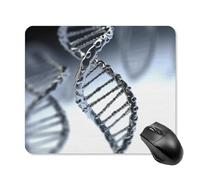 Tappetino per mouse quadrato con catena DNA, tappetino per mouse portatile con base in gomma antiscivolo, 25 x 30 cm, ultra sottile, per computer, laptop, ufficio, accessori da scrivania