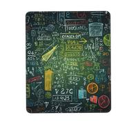 Tappetino per mouse quadrato con domanda matematica, tappetino per mouse con base in gomma antiscivolo, tappetino per mouse personalizzato per mouse wireless, laptop, accessori da scrivania da ufficio